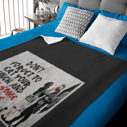 Discover Banksy, anarchist Baby Blankets