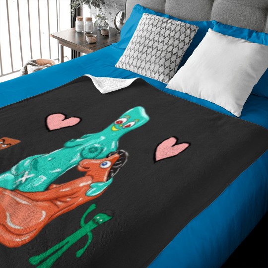 Discover Sumper Gumby And pokey cartoons Gumby and pokey Baby Blankets
