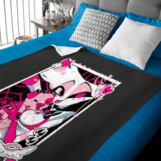 Discover Angel Dust And Fat Nugget Selfie - Hazbin Hotel Baby Blankets
