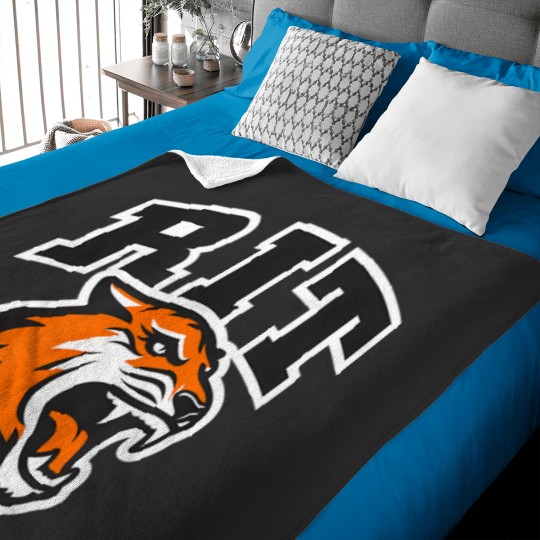 Discover rochester institute of technology rit tiger stacked logo Baby Blankets