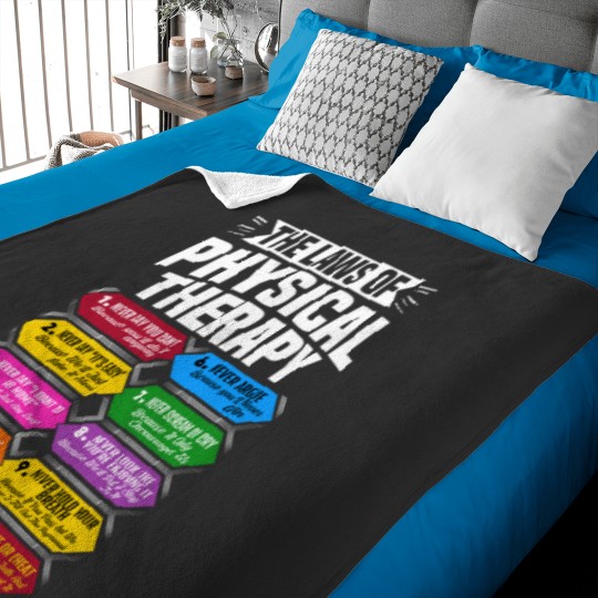 Discover The Laws Of Physical Therapy Awesome Therapist Gift Baby Blankets