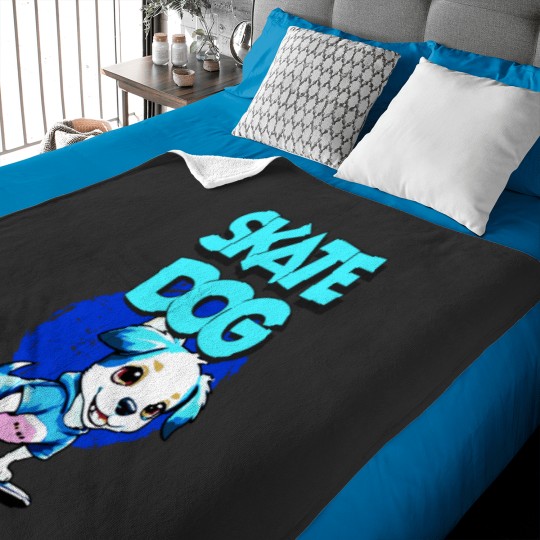 Discover Skate Dog Baby Blankets