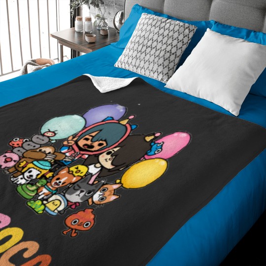 Discover Great Model Toca Boca World Awesome For Movie Fan Baby Blankets