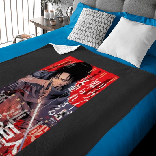 Discover AO Titan Levi Ackerman Manga Baby Blankets