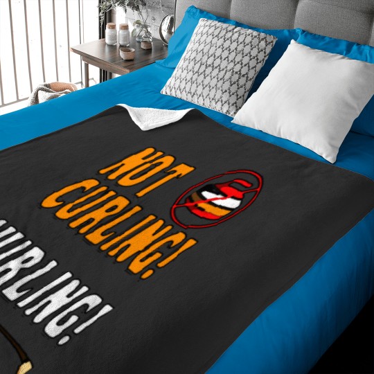 Discover Not Curling Hurling Shirt - Vintage Tshirt Baby Blankets
