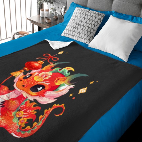Discover chinese new year 2024 year of the dragon lunar celebrations t Baby Blankets