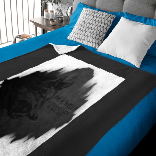 Discover Im a wolf Baby Blankets