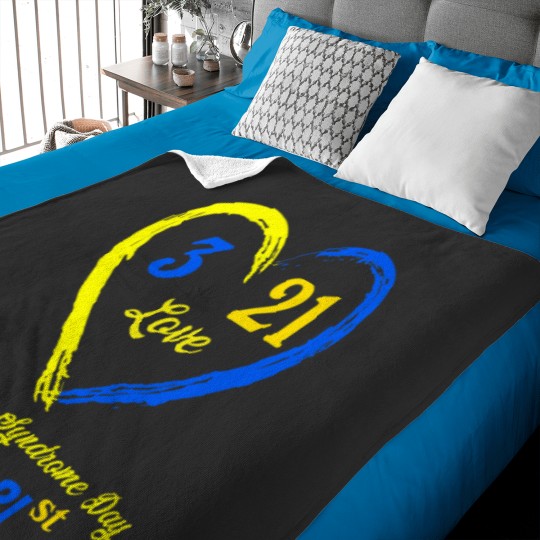 Discover World Down Day T-Shirt Awareness March 21 Baby Blankets