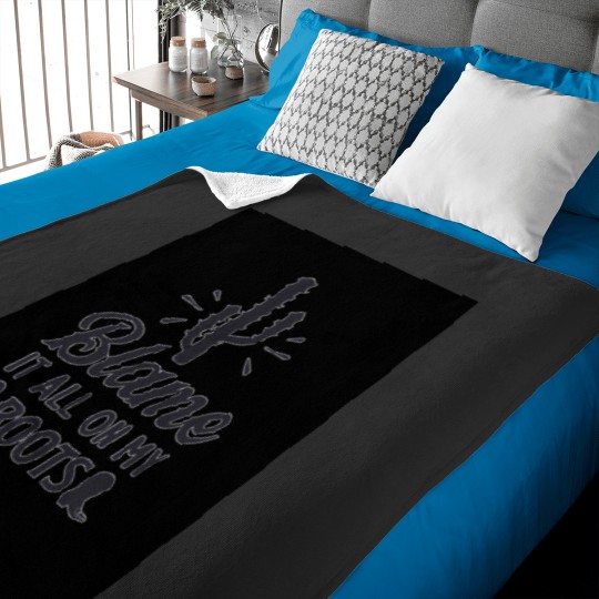 Discover Blame it all my Roots black Cactie Baby Blankets
