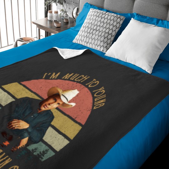 Discover Vintage Garth Tees Brooks-I'm Much To Young To Feel This-Damn-Old Baby Blankets
