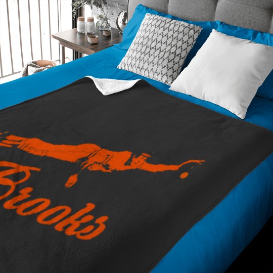 Discover Baltimore Brooks - Orange Stencil Baby Blankets
