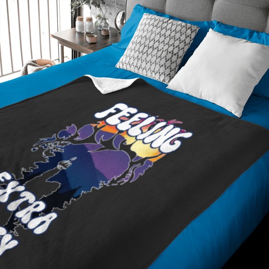 Discover Feeling Extra Sassy Funny Sasquatch Giving the MiddleFinger Baby Blankets