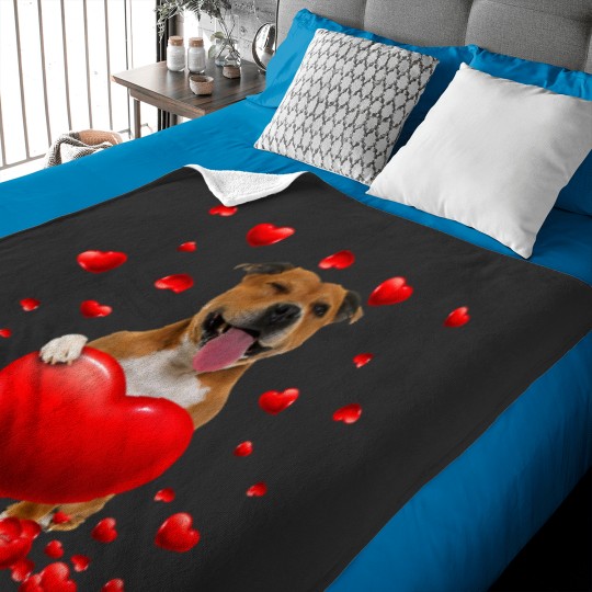 Discover Pitbull Heart Pitbull Dog Lover Christmas Valentines Day 264 Baby Blankets