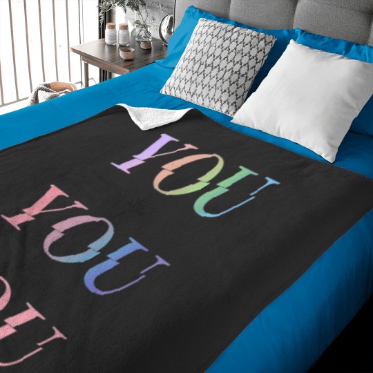 Discover You, yOU, YoU Baby Blankets