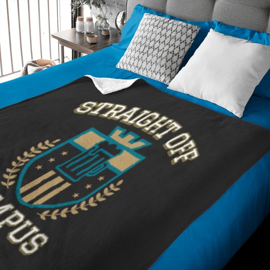 Discover Straight Off Campus-Beer Crest Baby Blankets