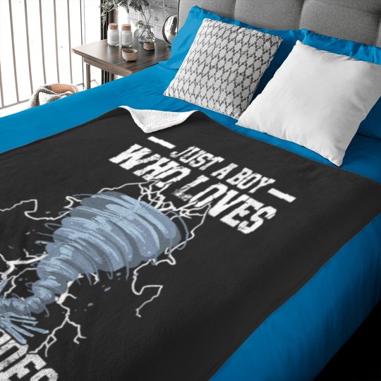 Discover Just A Boy Who Loves Tornadoes Tornado Meteorologist Kids 8 Baby Blankets