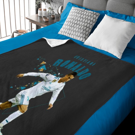Discover Cristiano Ronaldo Cristiano Ronaldo GOAT Lowpoly ArtActive Baby Blankets