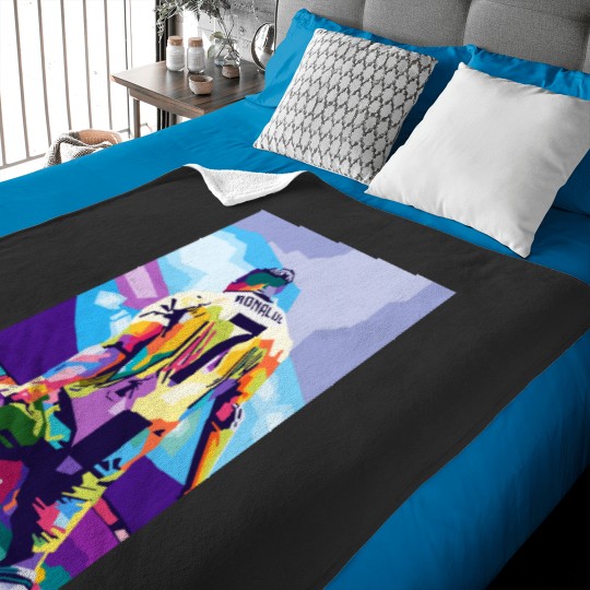 Discover Cristiano Ronaldo Celebration Wpap Pop Art Baby Blankets