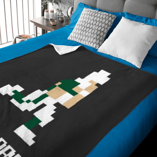 Discover 8 bit New York Football Baby Blankets