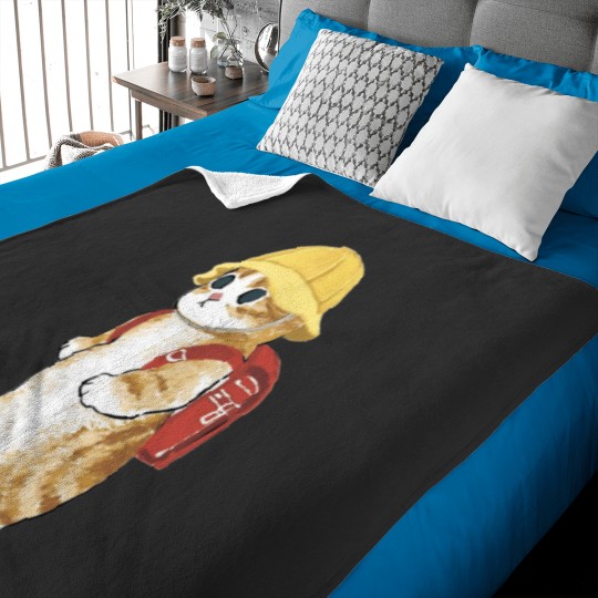 Discover kawaii kitty cat cute camping scout kittens-best-selling gift Baby Blankets