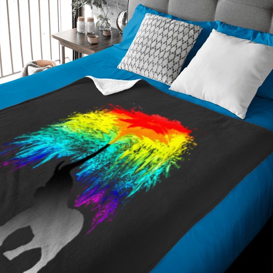 Discover Elephant Rainbow Baby Blankets
