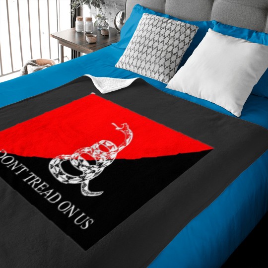 Discover Anarcho-Communist Gadsden Flag Baby Blankets