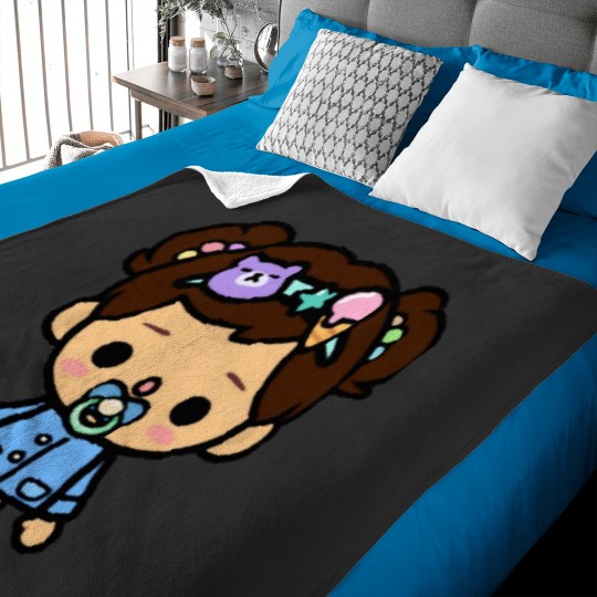 Discover toca life box toca boca cute (1) Baby Blankets