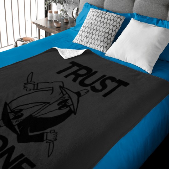 Discover Spy vs Spy Trust No One Baby Blanket - Cute Cartoon Style