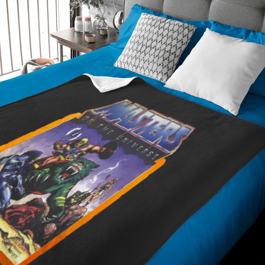 Discover He-Man Masters Of The Universe Battle Scene With Skeletor Baby Blankets