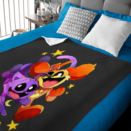 Discover Funny Vintage Angry Critters Catnap Dogday Lover Baby Blankets