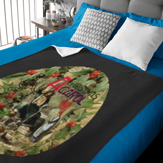 Discover Scrooge Christmas Carol Victorian Holiday Art Print Baby Blankets