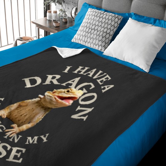 Discover Bearded Dragon Kids Bearded Dragon Design Youth Lizard Gift Clothing Pocket Baby Blankets
