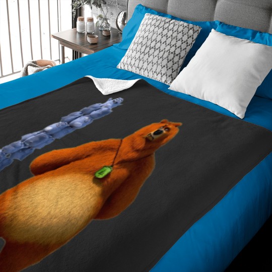 Discover Bear in the Big Blue House Baby Blankets