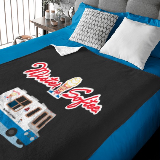 Discover Mr Softee -  Cream truck Baby Blankets