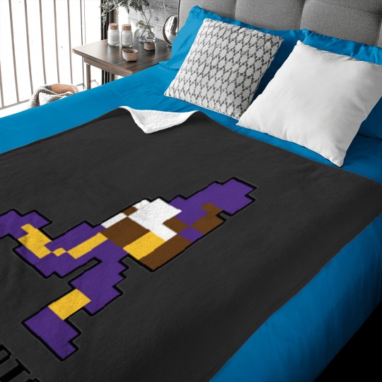 Discover 8 bit Minnesota Football Baby Blankets