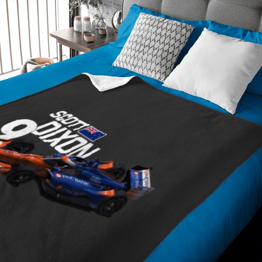Discover Scott Dixon 2020 (white text on blue) Baby Blankets