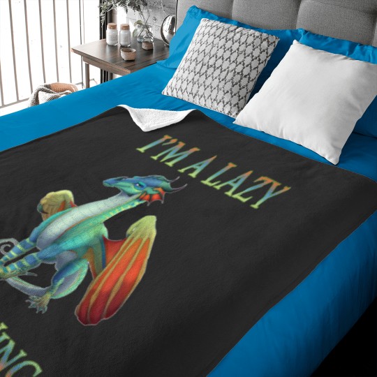 Discover .I'm a lazy rainwing wings of dragon fires Baby Blankets