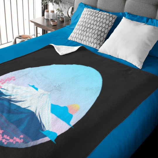 Discover Cherry Blossom and Mountain Fuji Active Baby Blankets
