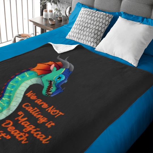 Discover Glory Fantasy Rainwing Not Calling Magical Death Spit Wings Of Dragon Fires Design Gift For Baby Blankets