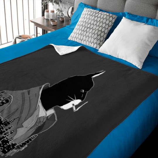 Discover Blacksad Night City Black And White Noire Baby Blankets