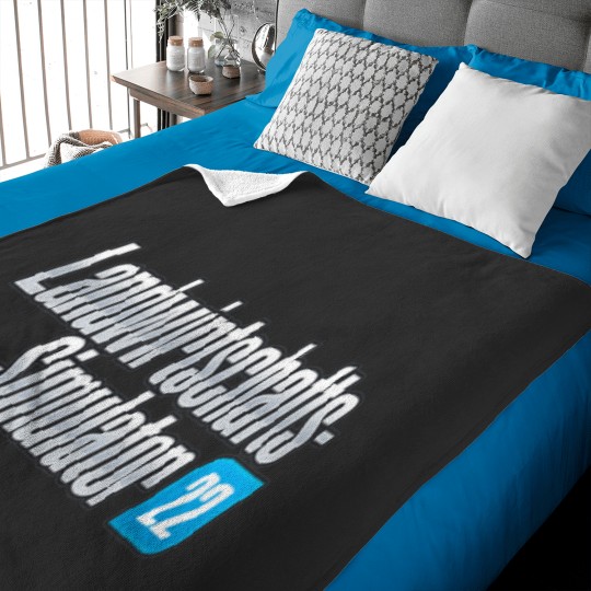 Discover Farming Simulator 22 logo Baby Blankets