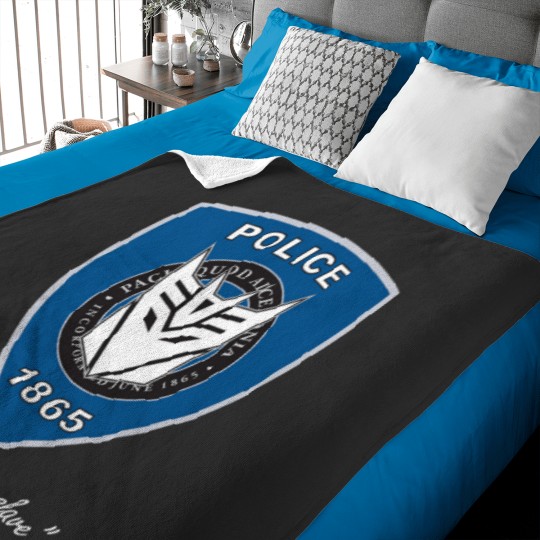Discover Transformers Decepticon Barricade Police Baby Blankets