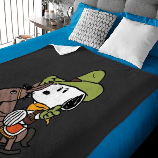 Discover Snoopy Cowboy Baby Blankets