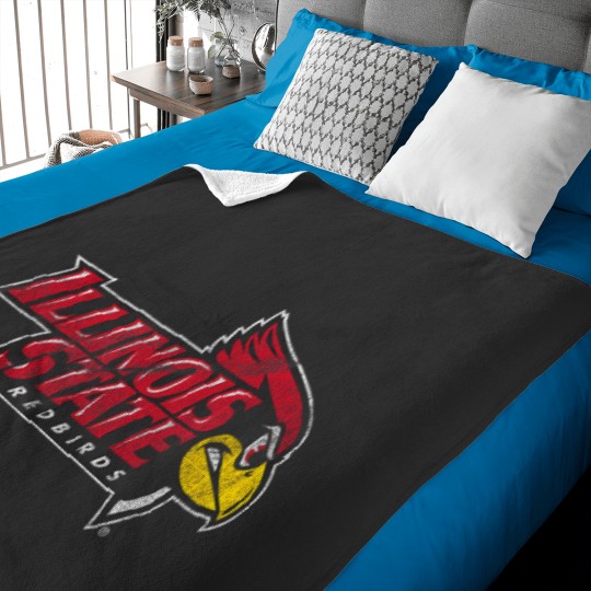 Discover illinois state university redbirds distressed primary Baby Blankets