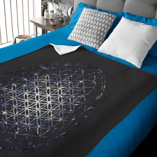 Discover Flower Of Life - Sacred Geometry Star Cluster Baby Blankets