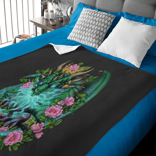 Discover Ysera the Dreamer Green Dragon Aspect Baby Blankets