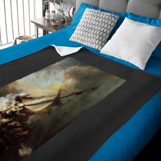 Discover christ in the storm on the sea of galilee Baby Blankets