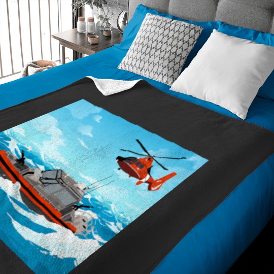 Discover coast guard 29 ft response boat small ii 1 Baby Blankets
