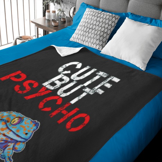 Discover Cute But Psycho Tokay Gecko Active Baby Blankets