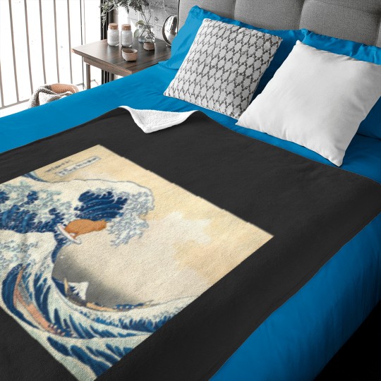 Discover Wave Capy bara Surfing Rodent Baby Blankets